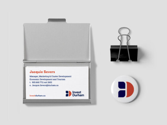 Durham Region Business Cards and Pin Design